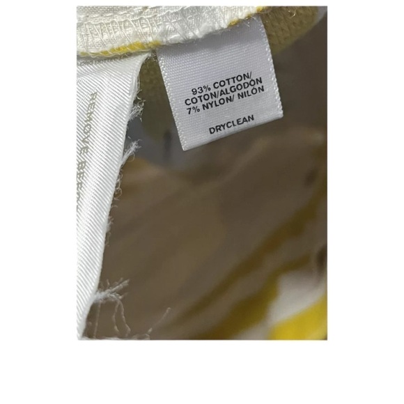 🌺ANN TAYLOR LOFT “The Riviera” Boat Shorts in Yellow / White Stripes Size 0 NWT🌺 - Picture 7 of 11